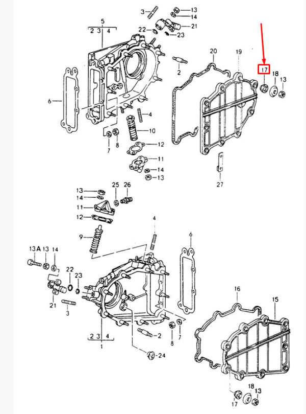 96410514001 - Porsche Carera 911 993 Control Chain Lid Sealing Ring 96410514001 NEW GENUINE