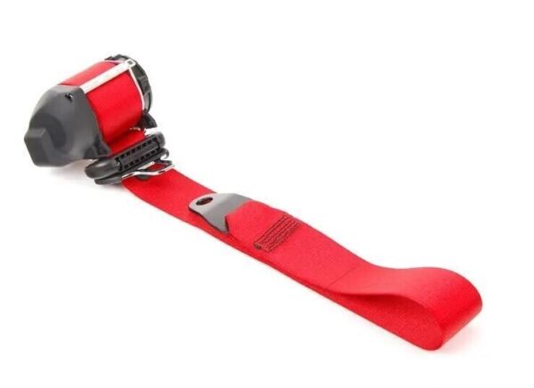 96480303304N13 - PORSCHE 911 964 RED FRONT SAFETY BELT 96480303304N13 ORIGINAL