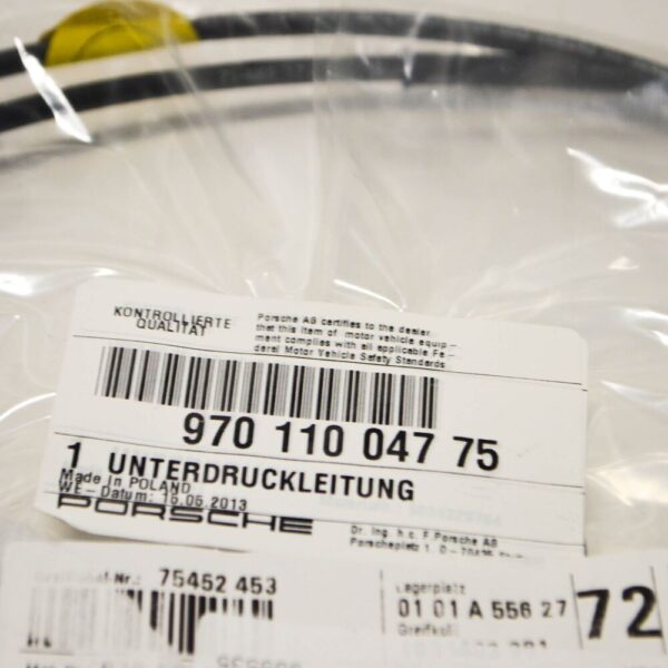 97011004775 - Porsche Panamera 970 Vacuum Piping Hose 97011004775 NEW GENUINE