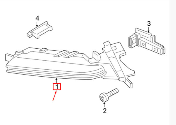 971953041G - Porsche Panamera 971 left auxiliary light sports design 971953041G new original