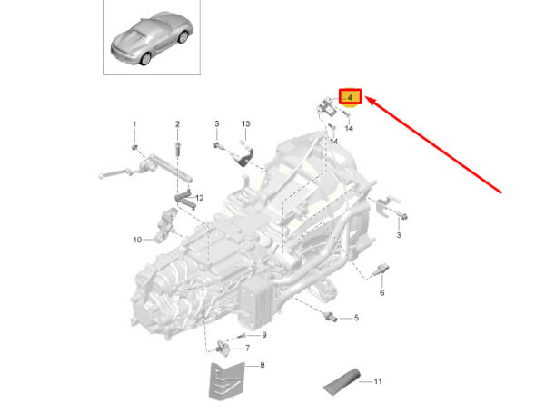 98160630300 - Porsche Boxster Spyder 981 Transmission Neutral Sensor Module 98160630300 NEW GENUINE