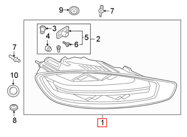 982945096N - Porsche 718 Boxster 982 Rear Right Tail Light 982945096N NEW GENUINE