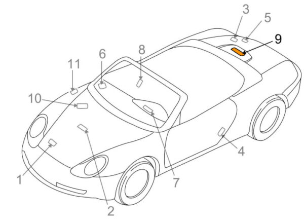 98600610907 - Porsche Boxster 986 Engine Information Label 98600610907 NEW GENUINE