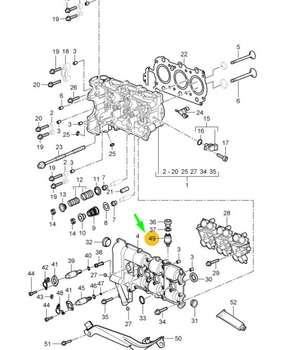 98660620301 - Porsche Boxster 986 Oil Pressure Switch 98660620301 NEW GENUINE
