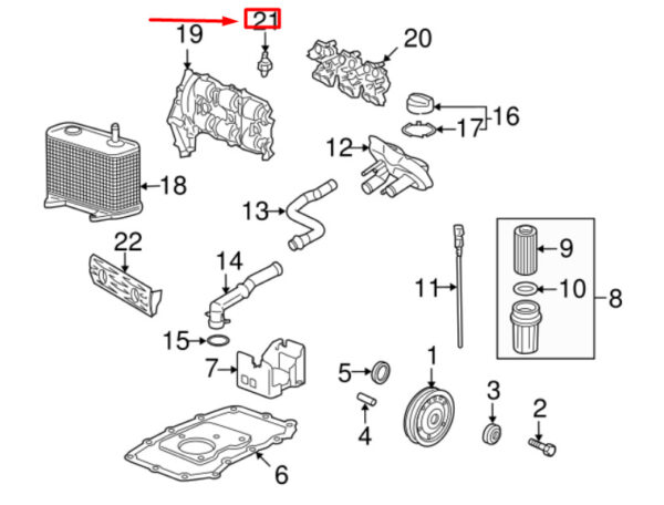 98660620302 - Porsche Cayenne 9pa Oil Pressure Indicator 98660620302 NEW ORIGINAL