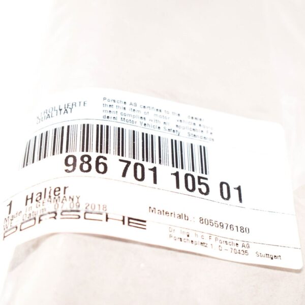 98670110501 - PORSCHE 986 BOXSTER Front Bumper Number Plate Holder 98670110501 NEW