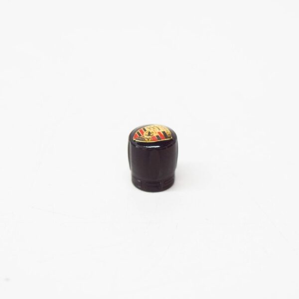 99104460267 - NEW PORSCHE 911 991 BLACK CRESTED VALVE DUST CAPS 99104460267 ORIGINAL