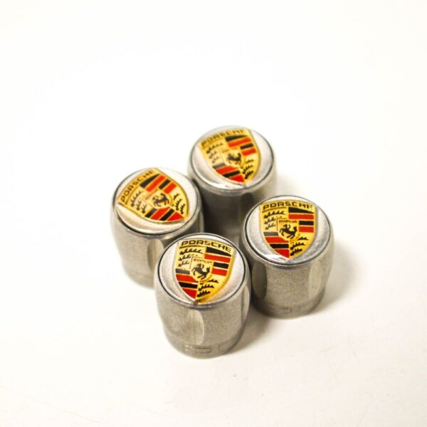 99104460269 - Porsche Boxster 981 Crested Valve Dust Caps Set 99104460269, NEW, ORIGINAL