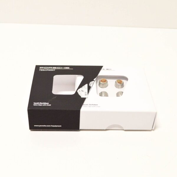 99104460269 - Porsche Boxster 981 Crested Valve Dust Caps Set 99104460269, NEW, ORIGINAL