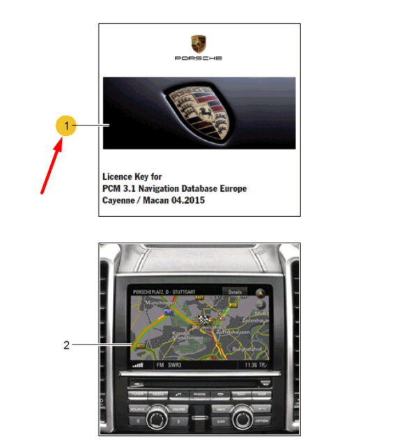 99104490150 - Porsche Cayenne 9pa Navi Update PCM 4.0 Release Document 99104490150 NEW