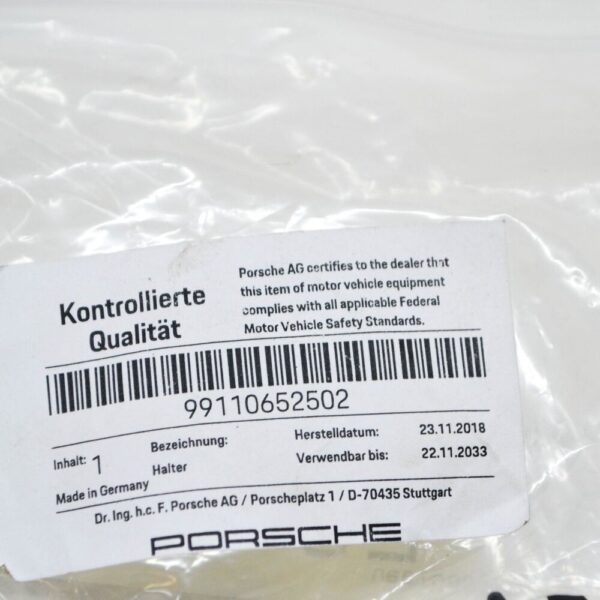 99110652502 - Porsche Boxster 981 bracket for water cooling pipe 99110652502, original part