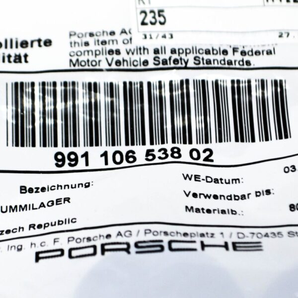 99110653802 - Porsche Cayman 981 Medium Lower Radiator Insulator 99110653802 NEW REAL