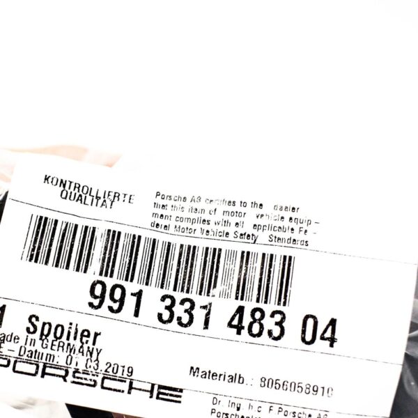 99133148304 - Porsche 911 991 Spoiler 99133148304 2015 New Original