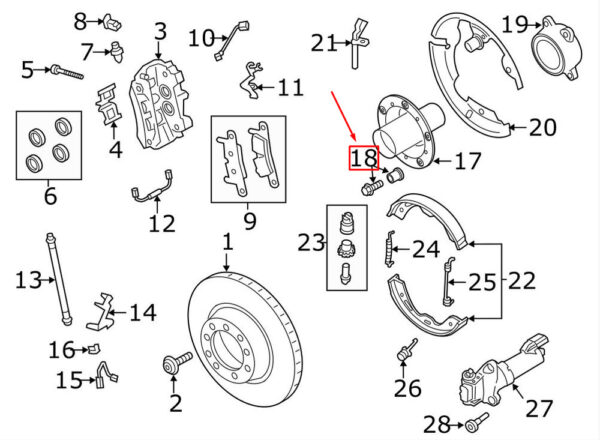 99134190580 - Porsche 911 991 Brake Disc Drive Pen Kit 99134190580 NEW REAL