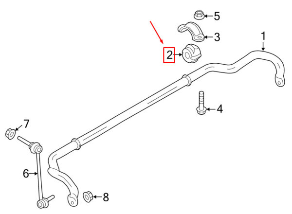 99134379207 - Porsche 718 Cayman 982 Front Pendulum Rod Female 99134379207 NEW GENUINE