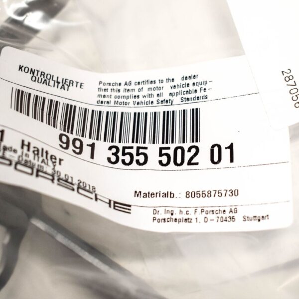 99135550201 - Porsche 911 991 Front Right Brake Line Mount 99135550201 NEW GENUINE
