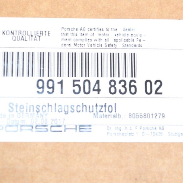 99150483602 - Porsche 911 991 external deflector right 99150483605 new original