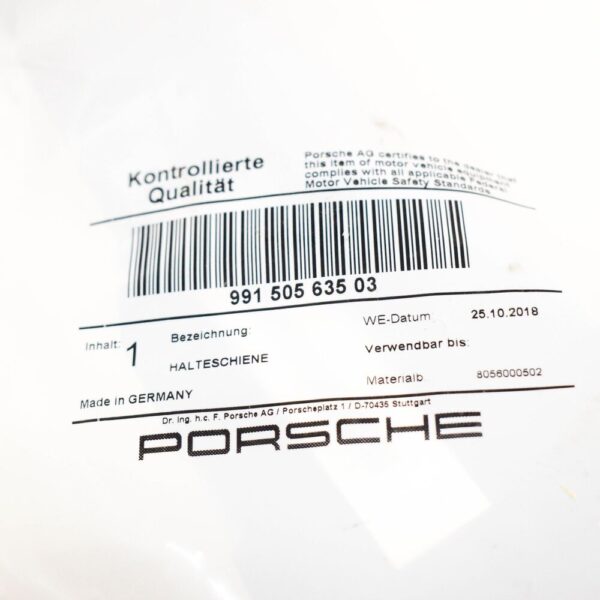 99150563503 - Porsche 911 991 Left Rear Bumper Mount 99150563503 NEW REAL