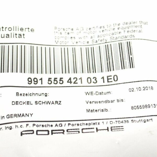 991555421031E0 - Complete Cast Box Cover Porsche 911 991 2012 2016 Original 991555421031