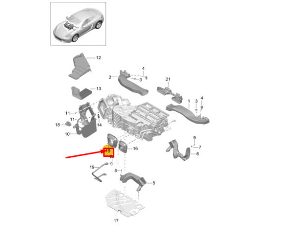 99157376901 - PORSCHE 718 CAYMAN 982 Firewall Grommet 99157376901 NEW GENUINE