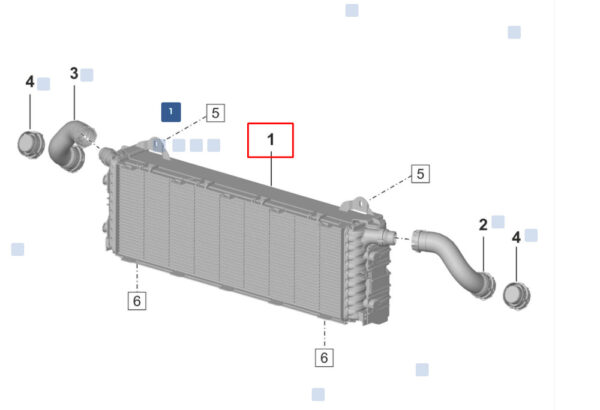 992121253A - Porsche 911 992 air conditioning cooler center 9921253A NEW ORIGINAL