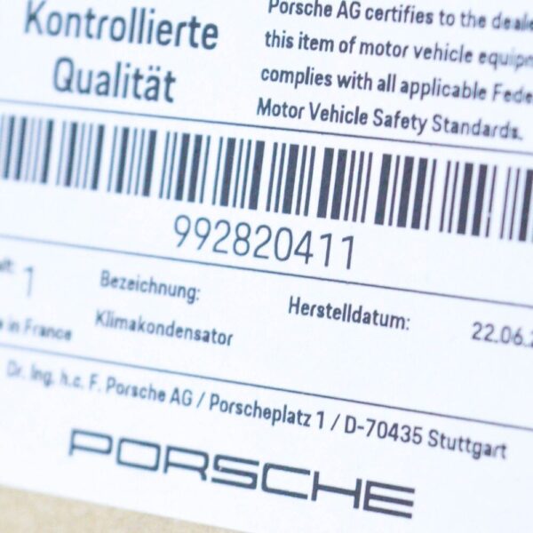 992820411 - Porsche 911 991.2 A/C Climate Conditioner 992820411 NEW REAL