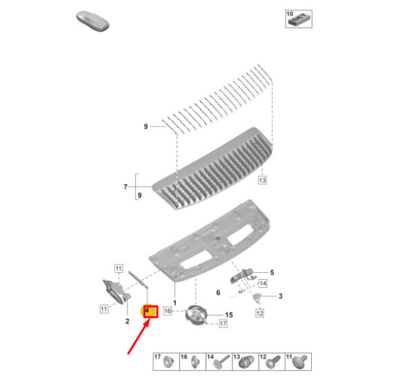 992827401A - Porsche 911 992 tailgate gas pressure spring 992827401A NEW ORIGINAL