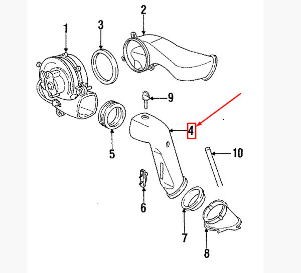 99321194100 - Porsche 911 993 Hot Air Distributor Heating Channel 99321194100 NEW Original