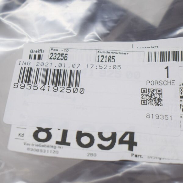 99354192500 - PORSCHE 911 993 Front Windshield Seal Rubber 99354192500 NEW GENUINE