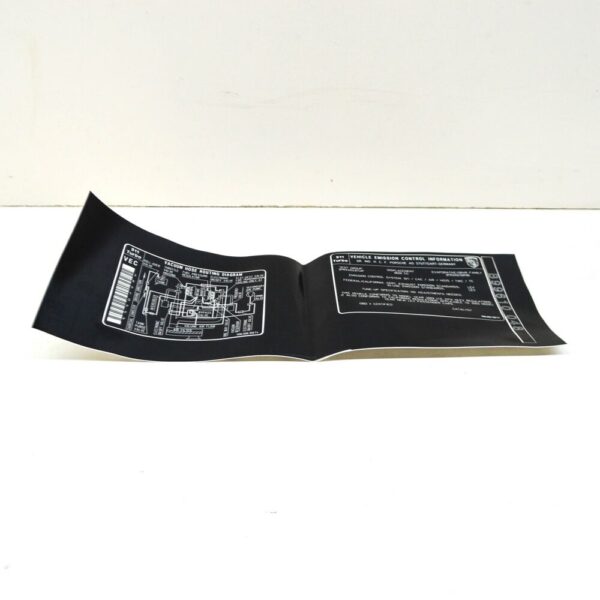 99600610974 - Porsche 911 996 Warning Sign Sticker 99600610974 NEW GENUINE