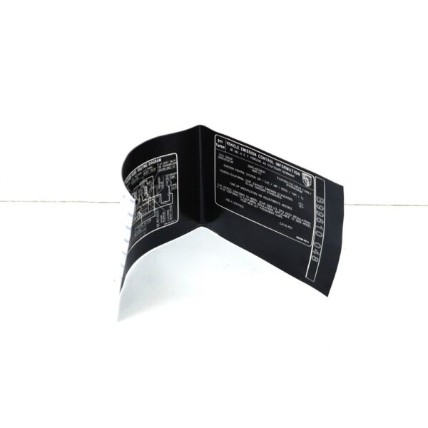 99600610974 - Porsche 911 996 Warning Sign Sticker 99600610974 NEW GENUINE