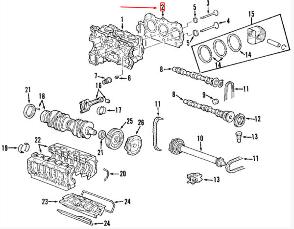 99610417060 - Porsche Boxster 987 engine cylinder head gasket 99610417060 NEW ORIGINAL