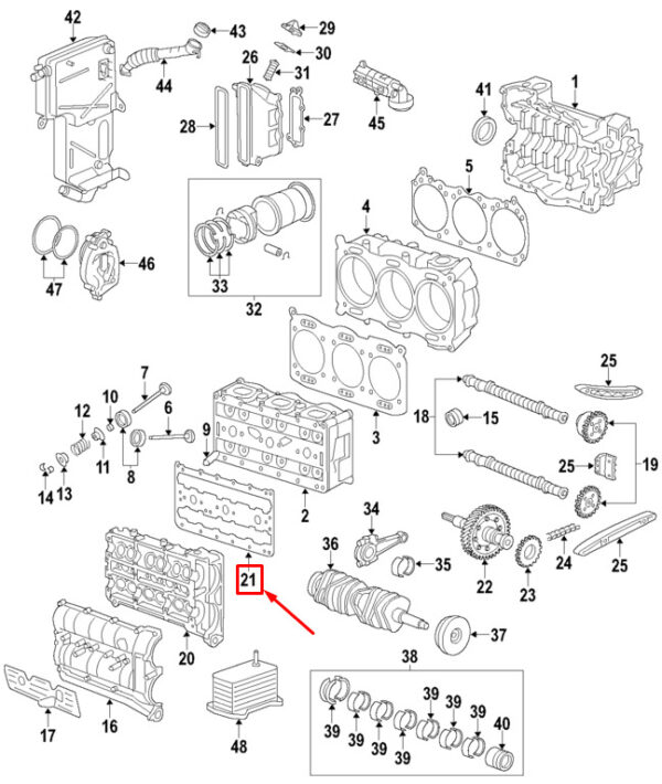 99610561475 - Porsche 911 997 Right Engine Valve Lid Gasket 99610561475 NEW ORIGINAL