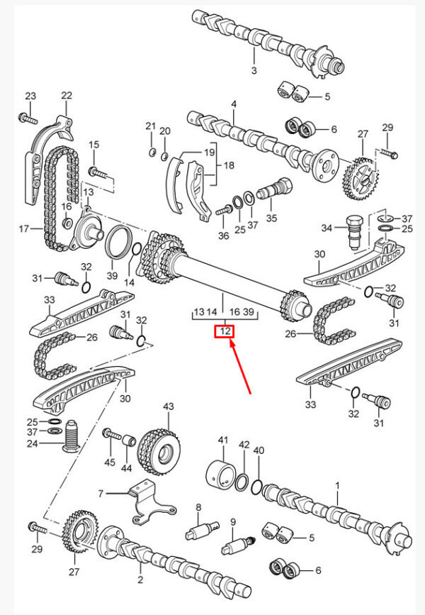 99610590107 - Porsche Boxster 987 Intermediate Shaft 99610590107 NEW ORIGINAL