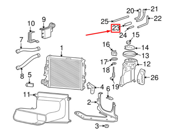 99610629706 - Porsche Boxster 987 Balancing Container Overflow Hose 99610629706 NEW ORIGINAL