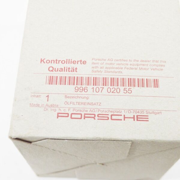 99610702055 - PORSCHE CAYMAN 987 Engine Oil Filter Kit 99610702055 NEW