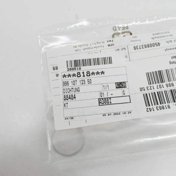 99610712350 - Porsche Boxster 986 Male Gasket 99610712350 NEW ORIGINAL
