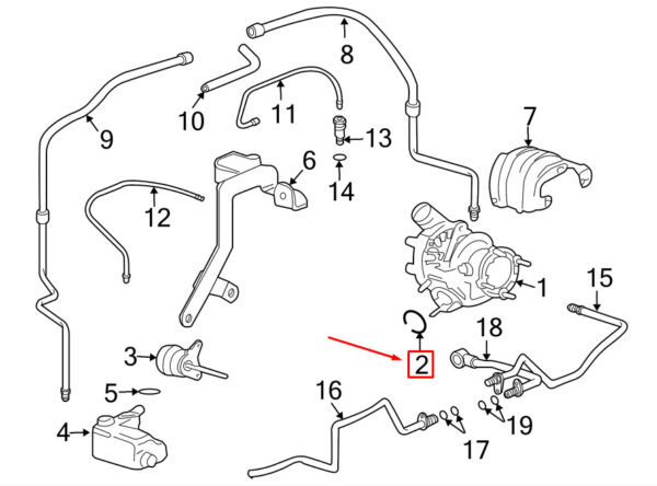 99611121570 - Porsche 911 996 Turbocharger Gasket 99611121570 NEW GENUINE