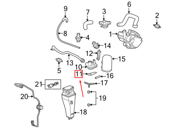 99611323350 - Porsche 911 996 Air Injection Shut-Off Valve Gasket 99611323350 NEW REAL