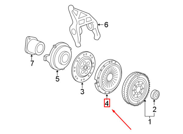 99611602752 - Porsche 911 996 clutch pressure plate 99611602752 NEW ORIGINAL