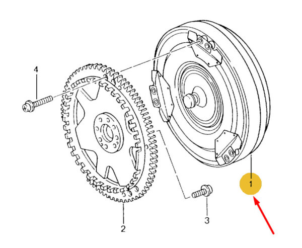 99631600101 - Porsche Boxster 986 automatic transmission torque converter 99631600101 NEW ORIGINAL