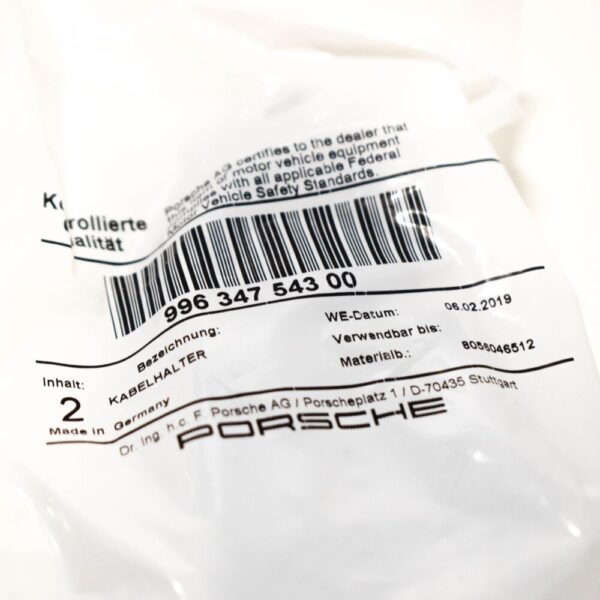 99634754300 - Porsche 911 996 Cable Holder 99634754300 2 PCS NEW GENUINE