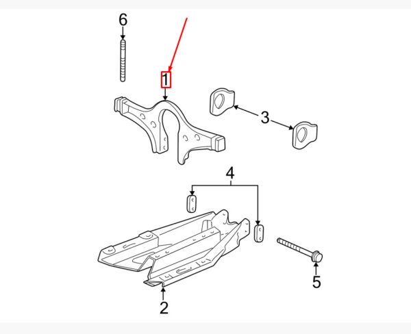 99637503902 - Porsche 911 996 Carrera transmission bracket 99637503902 NEW ORIGINAL