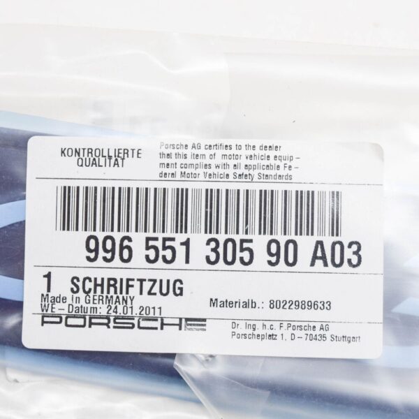 99655130590A03 - Porsche 911 997 rear GT3 lining emblem 99655130590A03 new REAL