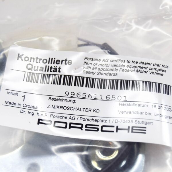 99656116501 - Porsche 911 996 Convertible Top Switch 99656116501 New Genuine