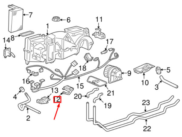 99657391902 - Porsche 911 Heater Blend Door Actuator 99657391902 NEW ORIGINAL