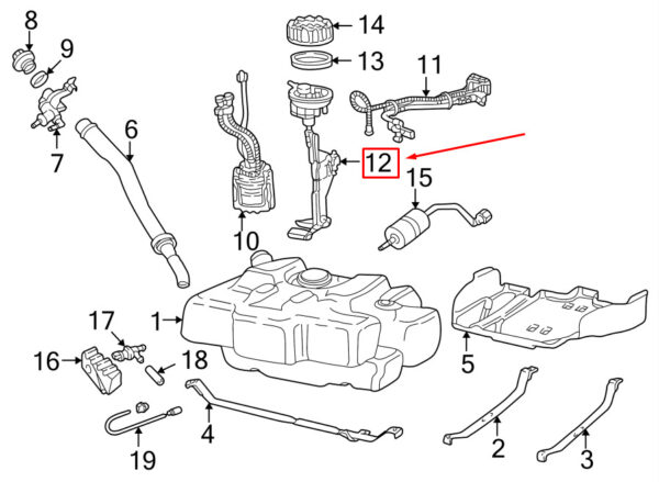 99662082702 - Porsche 911 996 Fuel Tank Transmitting Unit 99662082702 NEW GENUINE