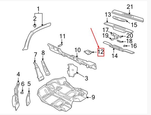 99662411501 - Porsche Boxster 986 throttle control 99662411501 NEW ORIGINAL