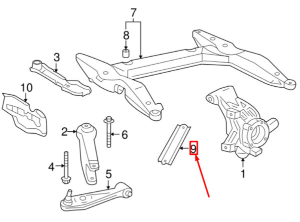 99750443301 - Porsche 911 strut support strut front 99750443301 NEW ORIGINAL