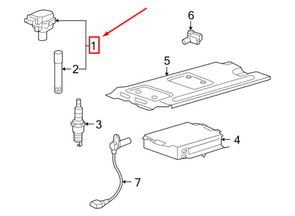 99760210403 - Porsche 911 996 Direct Ignition Coil 99760210403 NEW GENUINE